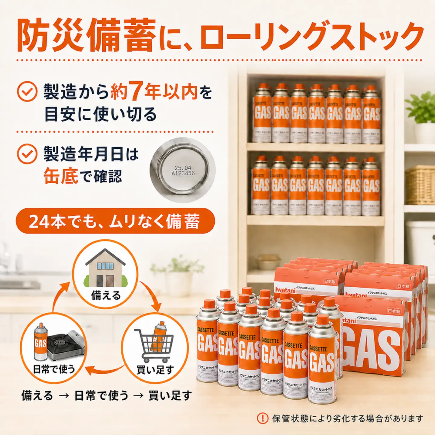 イワタニ カセットガス CB缶 ガスボンベ 3P 8パック セット 【FI07W1】 イワタニ コンロ ガス 防災 バーベキュー アウトドア キャンプ 災害