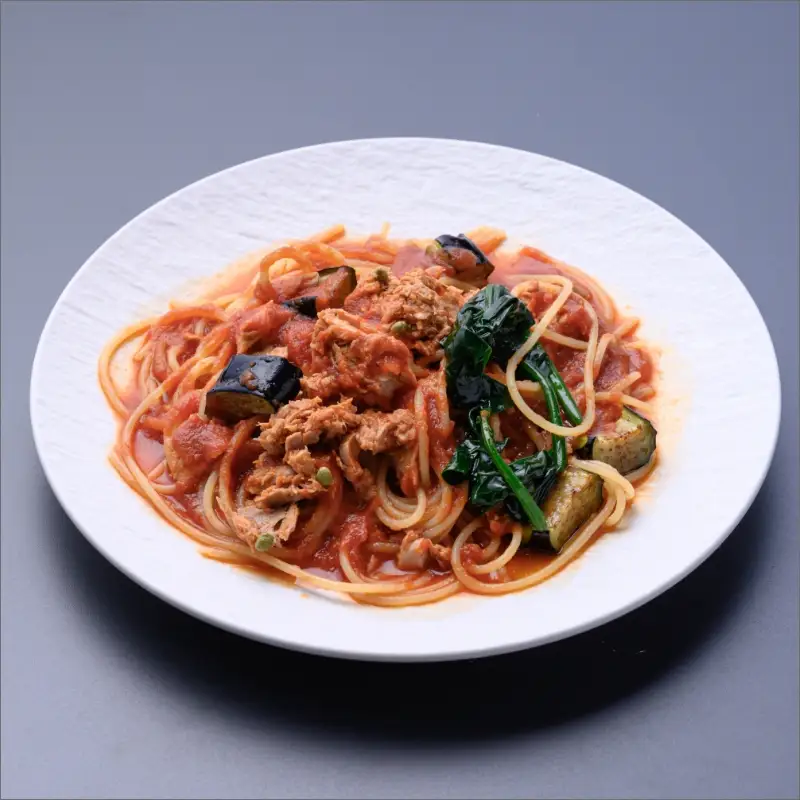 「カニ屋が作る 海のパスタ」 海香るズワイガニたっぷりのジンジャーオイルパスタ 、のど黒へしこ ペペロンチーノ、シビマグロ 山椒トマトソース、ガサ海老 クリームソース、シビマグロ 和風ペペロンチーノ 各1皿づつ 計5皿セット