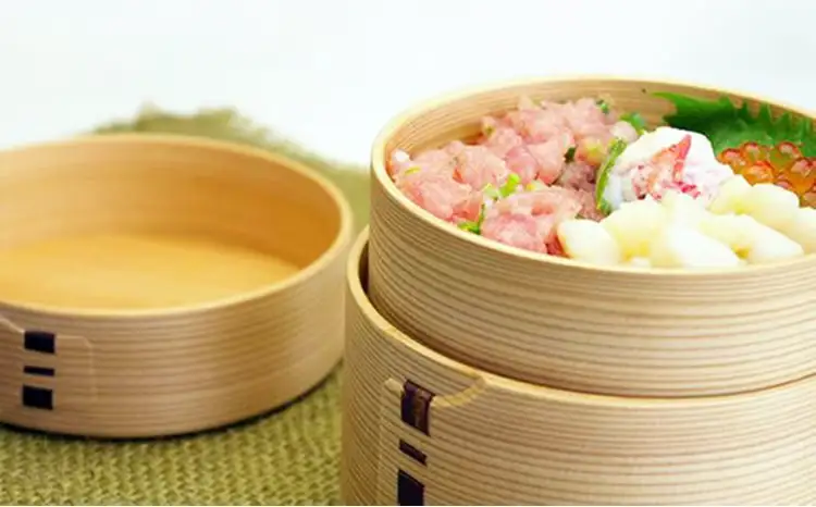250P6008 【大館曲げわっぱ】二ツ重丸弁当【配送日指定不可】【 大館工芸社】