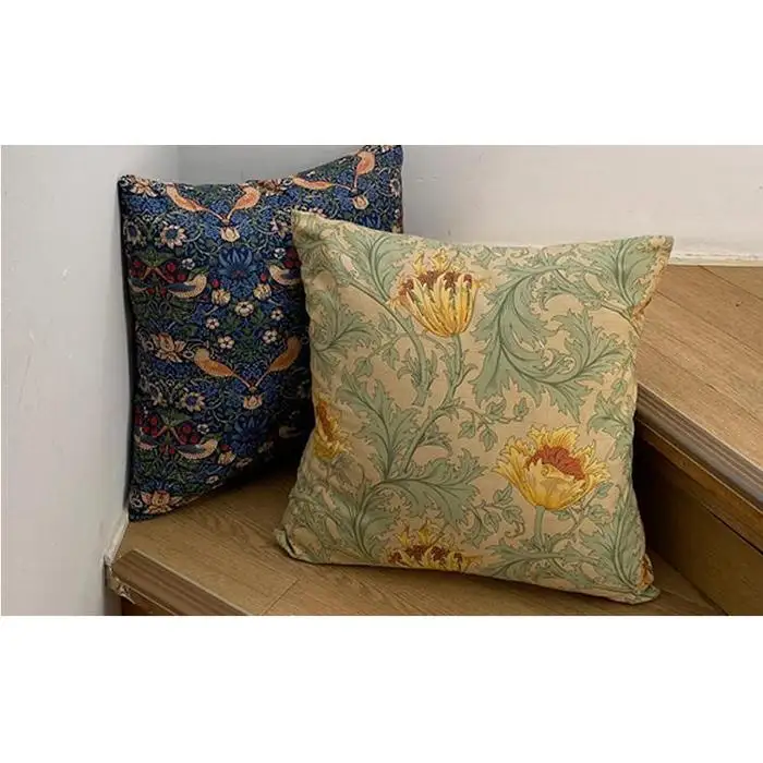 【クッションカバー45×45】ベストオブモリス アネモネ グリーン MR-4545-A