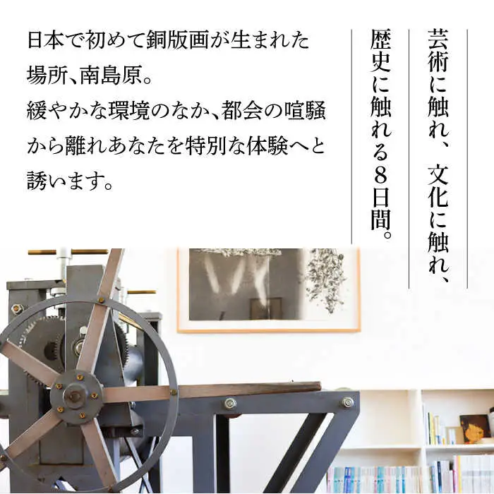 銅版画 体験 付き 宿泊券 / 版画 教育 芸術 美術 文化 / 南島原市 / 南島原市教育委員会生涯学習課 [SFC001]