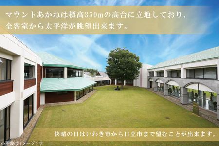 客室から太平洋が一望できる！公共の宿マウントあかね【1名様1泊2食ご宿泊券】★和室8畳またはツイン★(AB201)