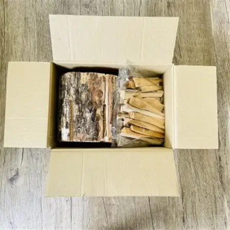 スウェーデントーチ焚き付けセット 5kg 北海道産 広葉樹 薪 キャンプ_北海道産 道東産 広葉樹 木の皮 焚き付け 用 薪 焚き火 初心者 ソロキャンプ キャンプ 10000円 北海道 釧路町 釧路超 特産品 _【1410203】