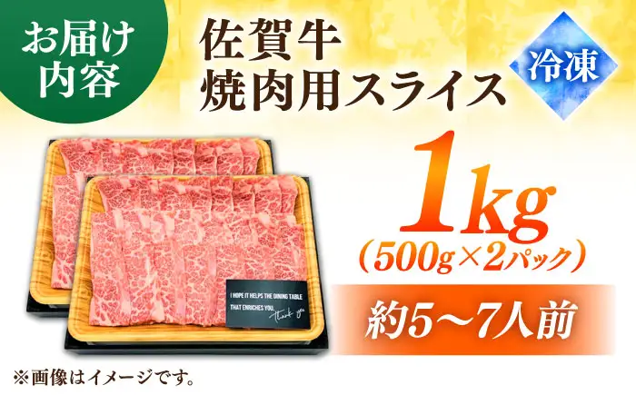 黒毛和牛 佐賀牛 焼肉用 1kg  (500g×2P) ※バラ・肩ロース・モモのいずれかの部位※ やきにく[FDB021]