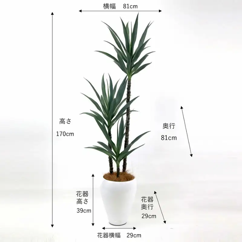 エミリオ・ロバ ユッカラン ユッカ アーティフィシャルグリーン 造花 観葉植物 インテリア