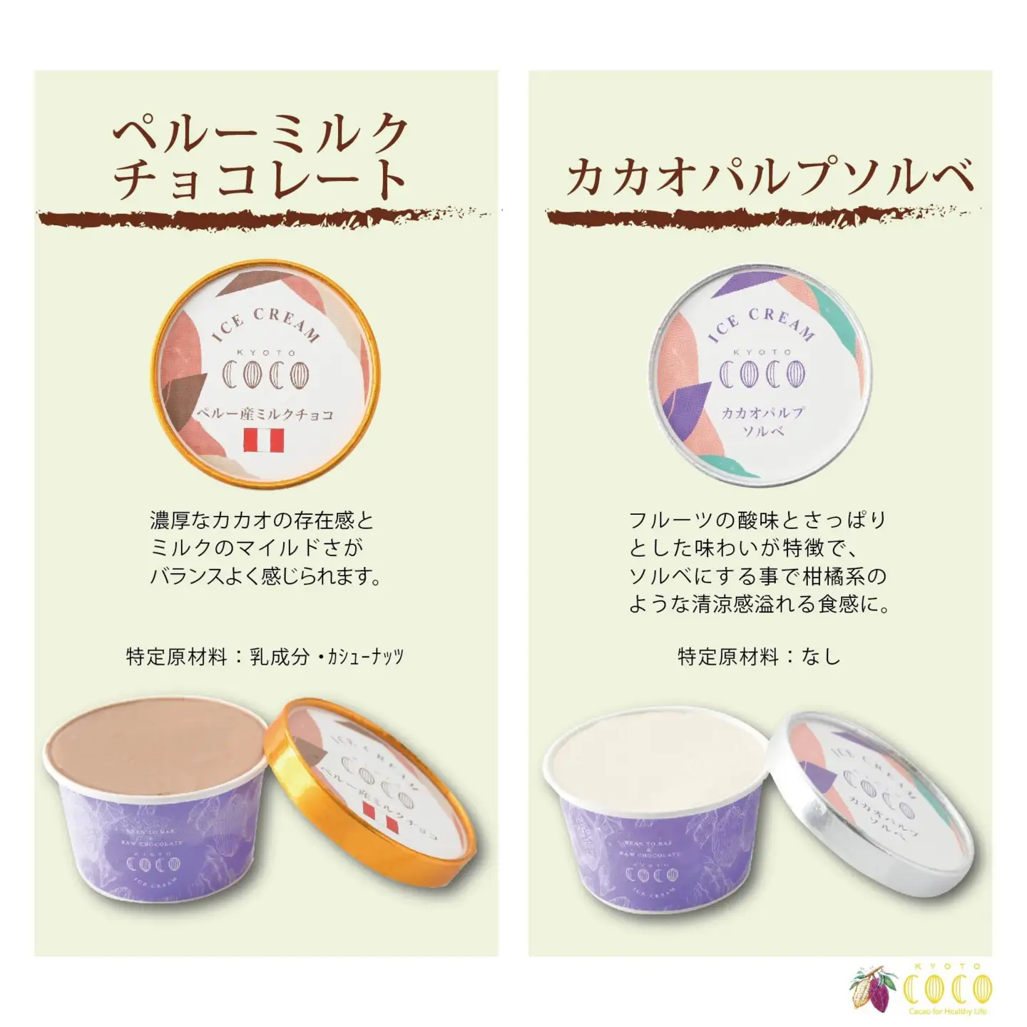 【COCOKYOTO】無添加アイスクリームセット(6個)［ 京都 チョコレート 人気 おすすめ スイーツ デザート 洋菓子 お菓子 お取り寄せ 通販 送料無料 ふるさと納税 ］