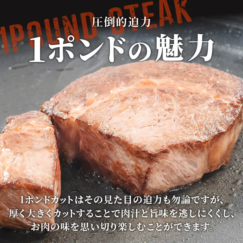 《佐賀牛》1ポンドステーキ約450g A5～A4等級限定 ステーキ