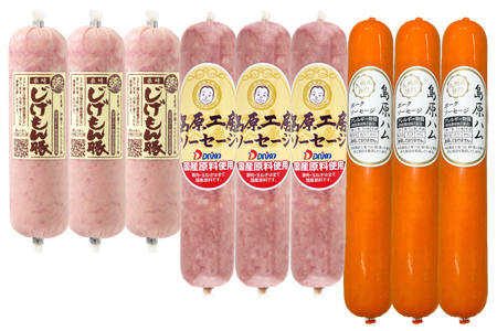 【BH022】 総重量2kg超え！ソーセージ3種食べ比べセット 
