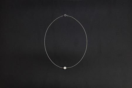 【SILVER】7.0-7.5mm アコヤ真珠スルーネックレス RM/No.86