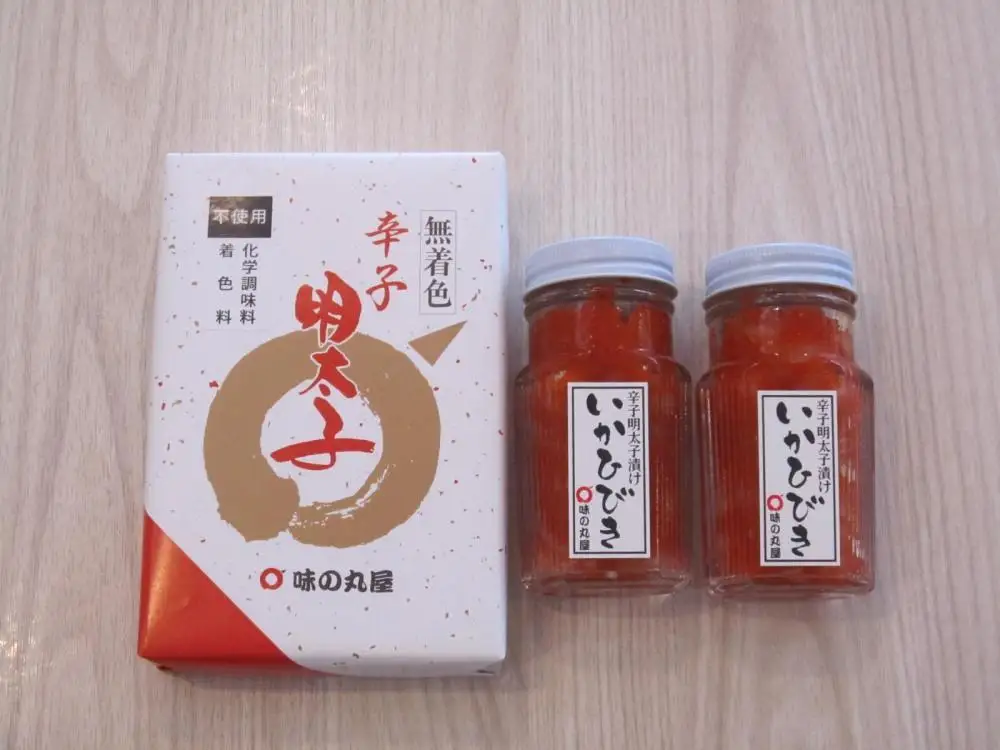 味の丸屋無着色辛子明太子といかひびきの詰合せ