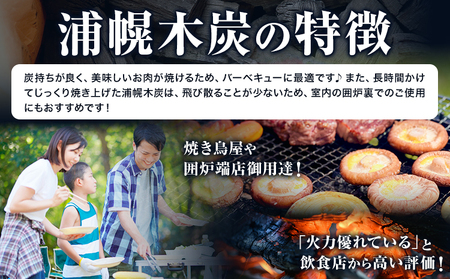 北海道産 浦幌木炭 高級切炭 15kg キャンプ バーベキュー BBQ 国産