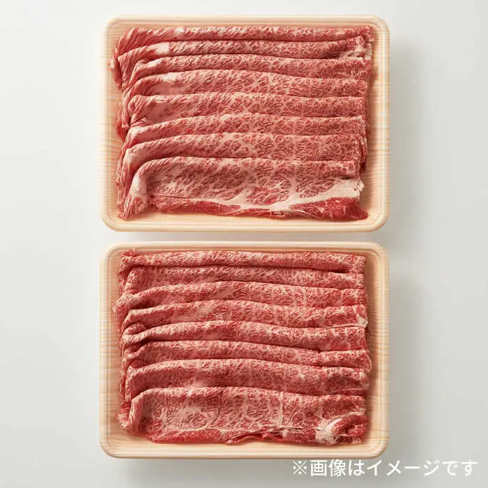 ロースステーキ 【全3回定期便】 博多和牛A4以上しゃぶしゃぶすき焼き用(ロース肉・モモ肉・ウデ肉)1kg(500g×2ｐ) [ABBP054] ロースステーキ