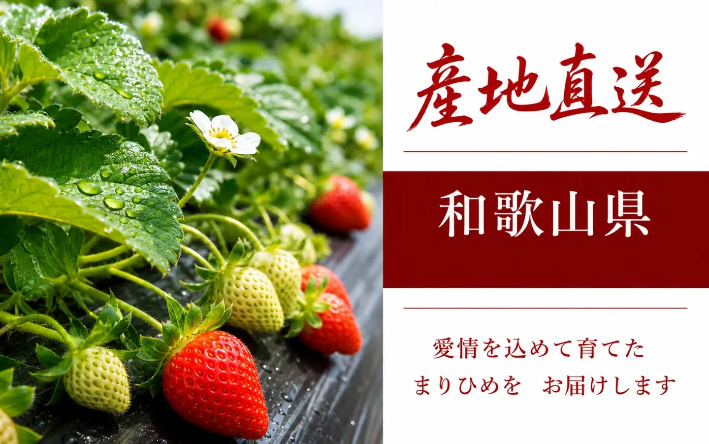  紀州 和歌山 ブランド いちご まりひめ 約250g×4P / 苺 果物 フルーツ 甘い ※2027年1月上旬頃〜３月上旬頃に順次発送予定（お届け日指定不可） ※離島への配送不可 【uot500-250-4】