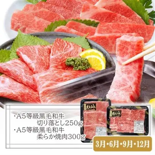 プレミアム　A5等級黒毛和牛定期便(3回配送) FF-0055_肉 お肉 牛肉 ロース スライス 焼肉 しゃぶしゃぶ すきやき すき焼き 霜降り 人気 送料無料_【配送不可地域：離島】【1166766】