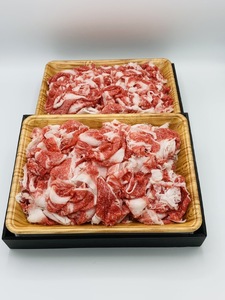 艶さし！佐賀牛切り落とし　1kg(500ｇ×2ｐ） J1352