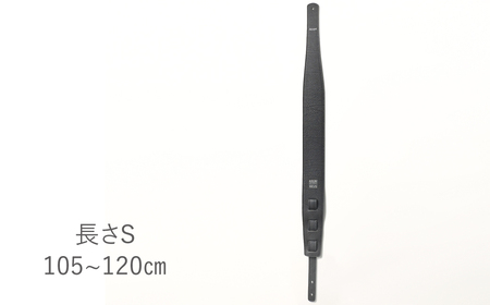 AQUBE MUSIC PRODUCTS ギターストラップ　シュリンク ブラック ［ S ］(裏面カラー：スウェードグレー)_0029-003-T05-1