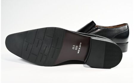 ビジネスシューズ　幅広　AS 581 BL【ブラック】 ファッション ファッション小物 靴 日本製 社会人 メンズ 男性用 紳士靴 牛革 ロングノーズ スタイリッシュ  26.5cm