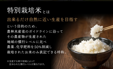 【定期便4か月】お米60kg（15kg×4回）特別栽培米 ひのひかり 053-32