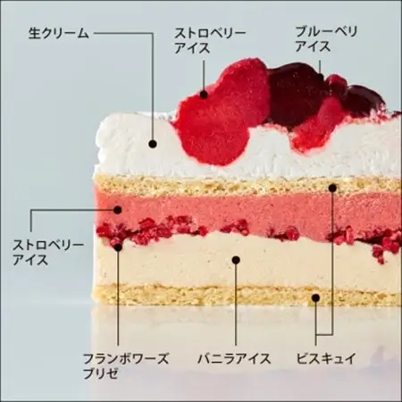 アンリ・シャルパンティエ監修アイスケーキ　ガトーグラスアラフレーズ　1ホール(12cm・2~3名様)【配送不可地域：離島】【1427251】