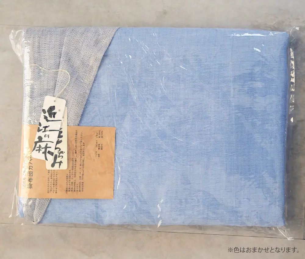近江ちぢみ 掛布団カバー 麻絲商会 滋賀県 東近江市 D-A06 麻 ラミー ひんやり 冷感 通気性 吸湿性 シングル シングルロング 涼しい 夏 快適 清潔 高品質 日本製