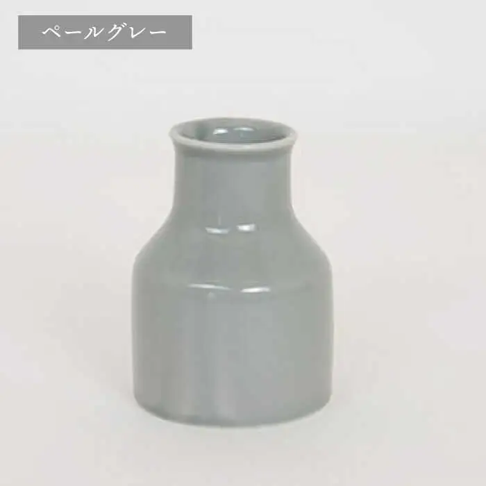 【波佐見焼】iroiro フラワーベース ドライフラワー付き ペールグレー 【藍染窯】 花瓶 一輪挿し ドライフラワー [JC136]