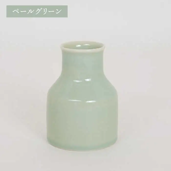 【波佐見焼】iroiro フラワーベース ドライフラワー付き ペールグリーン 【藍染窯】 花瓶 一輪挿し ドライフラワー [JC137]