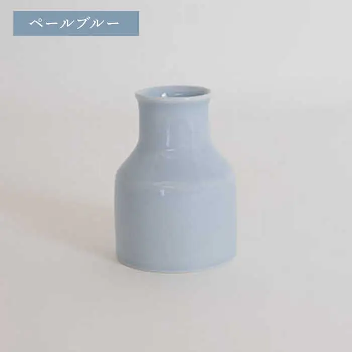 【波佐見焼】iroiro フラワーベース ドライフラワー付き ペールブルー 【藍染窯】 花瓶 一輪挿し ドライフラワー [JC138]