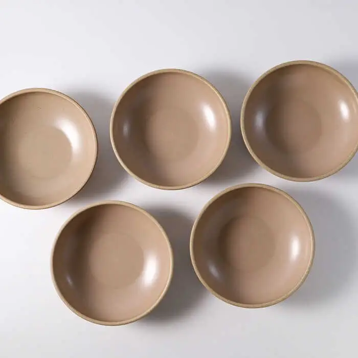 【波佐見焼】CoCon（ここん）ボウルM シナモンカラー５個セット 食器 皿【福田陶器店】[PA301] 波佐見焼