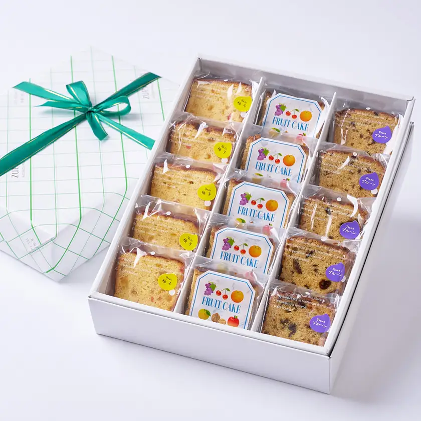 パウンドケーキ(プルーン・柚子)＆フルーツケーキ3種類の詰合せ_菓子・スイーツ 焼き菓子  _【配送不可地域：離島】【1202323】