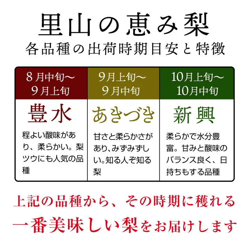 FKP9-717 【先行予約】里山の恵み梨（約2.5kg）