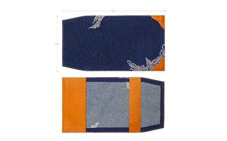 ブックカバー ノートカバー A5 刺繍バージョン ブックカバー デニム ノート 本 カバー 文庫本 お洒落 おしゃれ 木製 本革 広島県福山市/有限会社アルファ企画 [BAFB013]