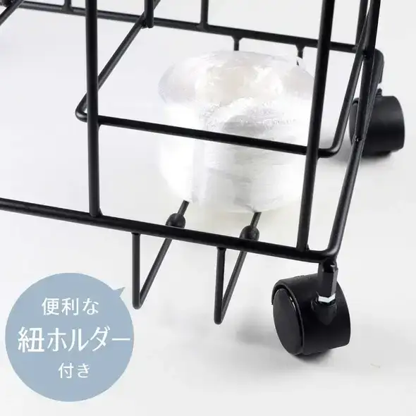 ダンボール片づけラック 奥行きワイド ブラック ダンボール収納 燕三条製 [川口工器]