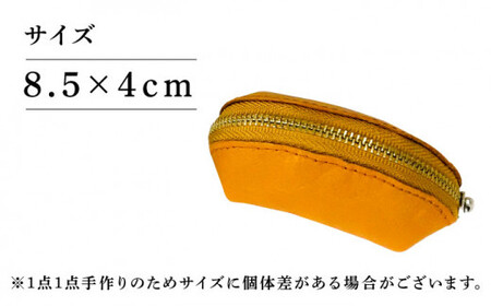 ファスナー口がガバ?っと開くコインケース 牛革 （キャメル/ブラック/レッド/ピンク） ＜グッピーサウンド＞ [CEV011]