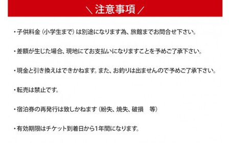鹿嶋市　共通旅館宿泊券　１泊２日券　2名様ご利用宿泊券（KCH-2）