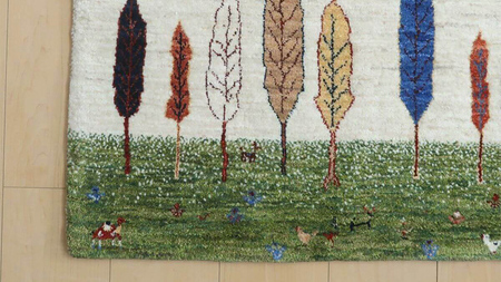  【限定1品】ギャッベ ルリバフ 125×81cm