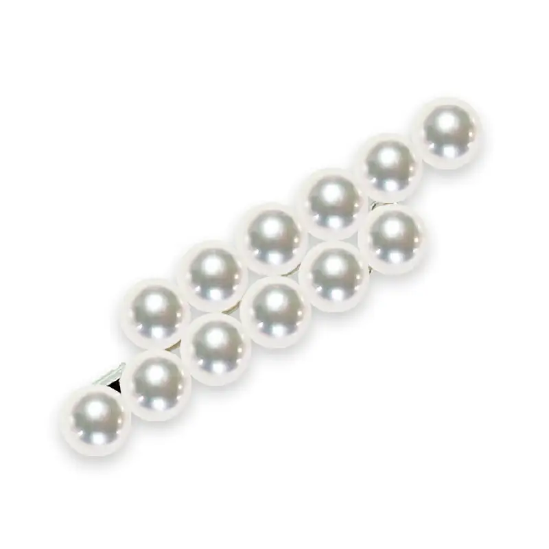 アコヤ真珠 ブローチ 7.5mm 12珠 天成真珠 パール アクセサリー A405-114016