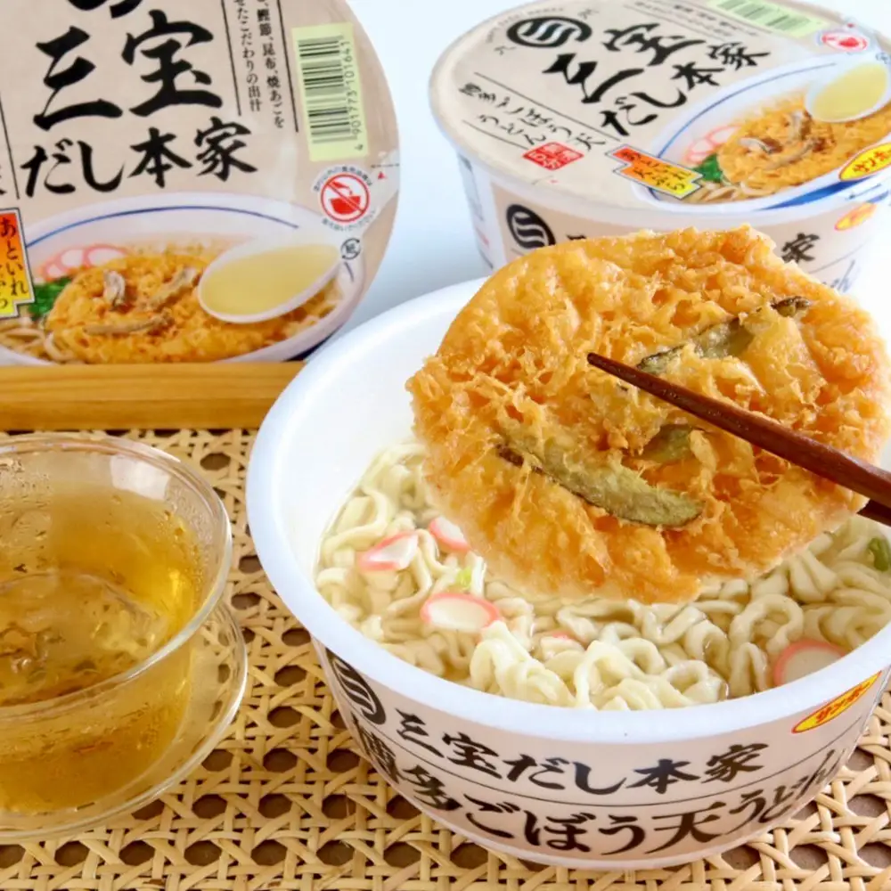 三宝だし本家 博多ごぼう天うどん 12食入り(1ケース) K001073