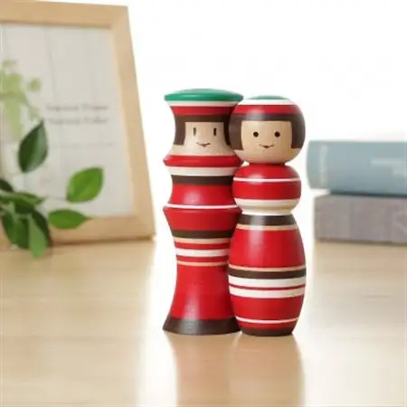 ルビンのこけし(りんご/ペア)_装飾品・工芸品   _【1394905】