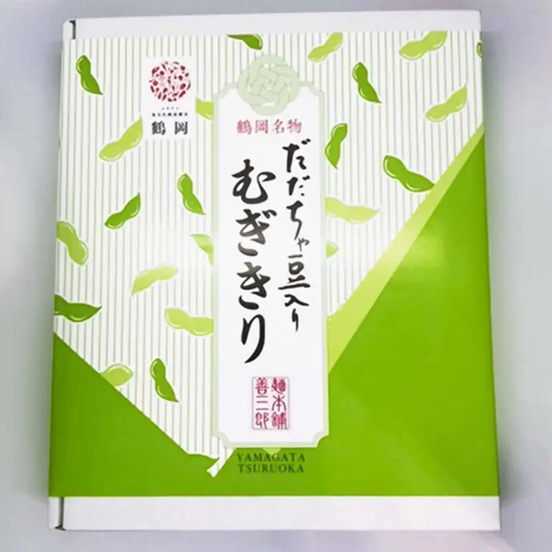 だだちゃ豆入り　むぎきり　セット（200g×5袋）　庄内観光物産館