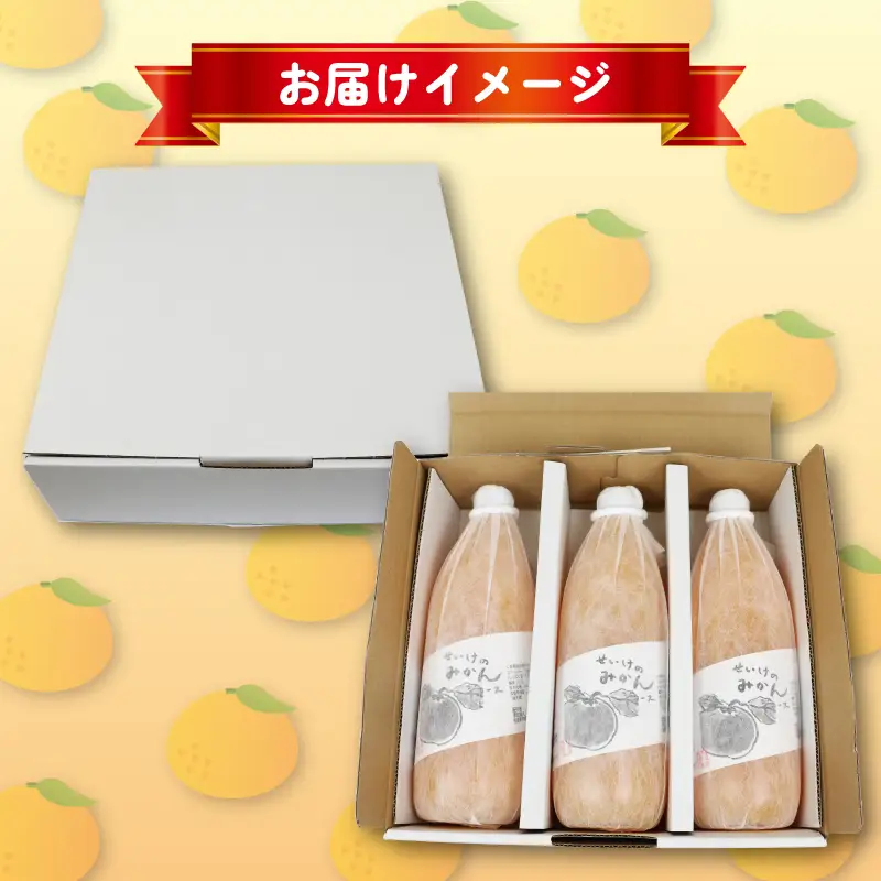みかんジュース 1,000ml×3本 清家 ジュース H014-170001