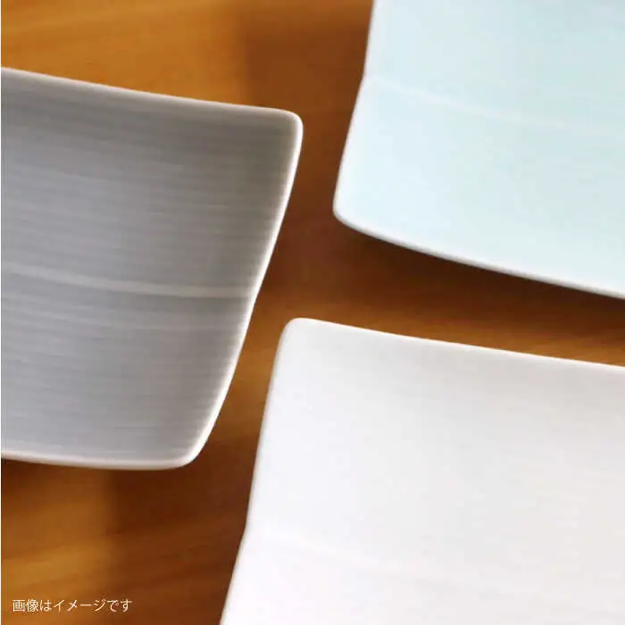 【白山陶器】【長方皿】長焼皿 青白釉 5枚セット[TA151]