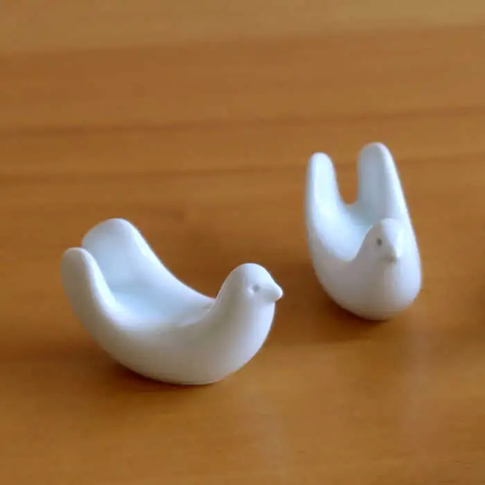【白山陶器】【とり型はしおき】はしおき5客揃え[TA159]
