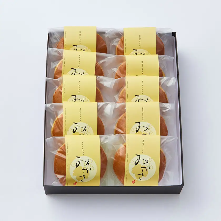 栗みかさ(バター入りの皮) 10ヶ入り　 別名『どらやき』もちもちが自慢!_菓子・スイーツ 和菓子  _【1435875】
