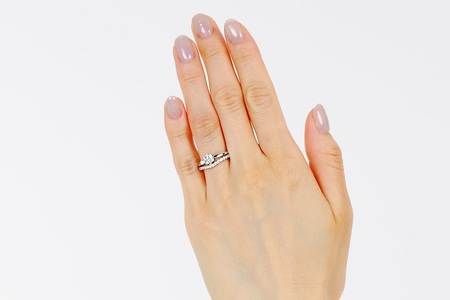 0.5CT プラチナ ダイヤモンド リング R3778DI-P2
