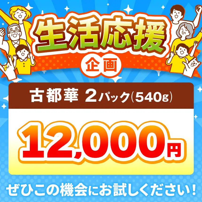  【 先行予約 】 奈良県産ブランド「古都華（ことか）」２パック（約５４０ｇ）| 