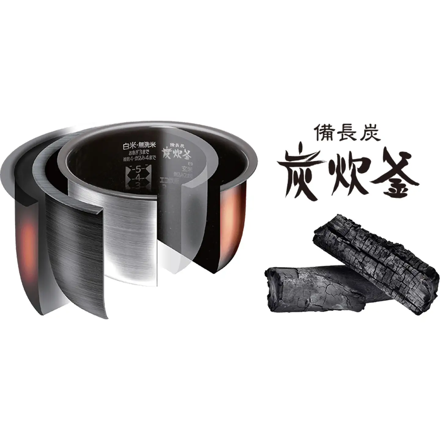 三菱IHジャー炊飯器　備長炭　炭炊釜（小容量タイプ）　NJ-SE06H-W＜カラー：白亜麻＞　【11218-0942】