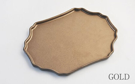 【美濃焼】DesPres-デプレ- シュエットプレート WHITE、GOLD 2枚セット【丸新製陶】｜食器 食器セット お皿 皿 ランチ プレート 美濃焼 セット ソーサー さら おしゃれ キッチン用品 洋食器 シック アンティーク風 [MAM066]
