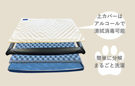 【ペット用品 犬】犬用床ずれ防止エアマット PETOA-ペトア- (中型犬用) ベージュ 活動的なワンちゃん向け 動物 家族 高齢化 医療介護 本格的 低反発 安心 安全 ※離島への配送不可