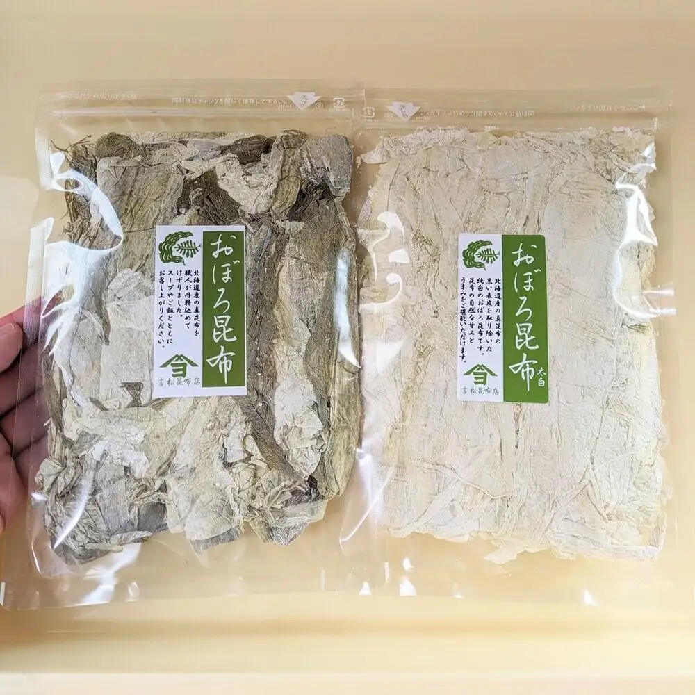 【吉松昆布店】おぼろ昆布セット（おぼろ昆布100g・太白おぼろ100g）