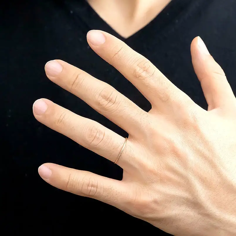  ペアリング ゴールド 2個セット 指輪 細め カット イエローゴールドK10 10k ゴールド 結婚指輪 細身 マリッジリング 10金 シンプル 山梨県 昭和町 送料無料 管理番号210325101yik SWAA123